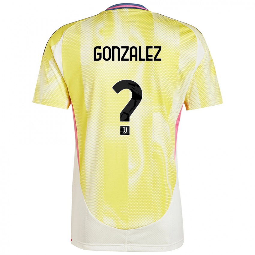 Niño Camiseta Facundo González #0 Amarillo Solar 2ª Equipación 2024/25 La Camisa Chile