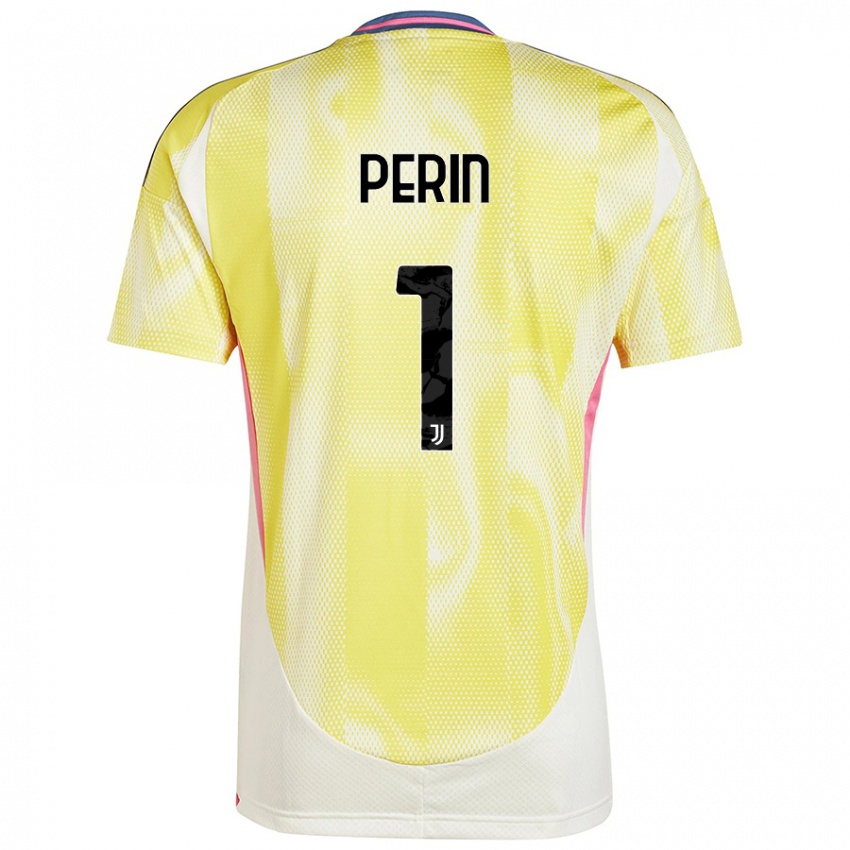 Niño Camiseta Mattia Perin #1 Amarillo Solar 2ª Equipación 2024/25 La Camisa Chile