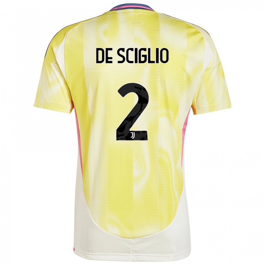 Niño Camiseta Mattia De Sciglio #2 Amarillo Solar 2ª Equipación 2024/25 La Camisa Chile