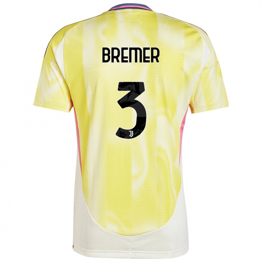 Niño Camiseta Bremer #3 Amarillo Solar 2ª Equipación 2024/25 La Camisa Chile