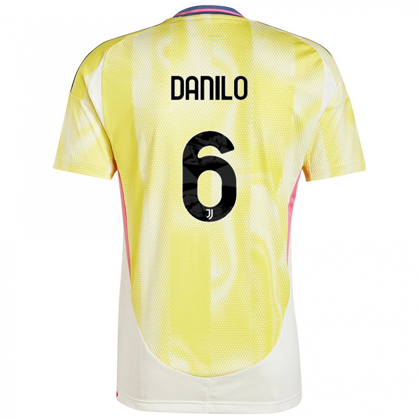 Niño Camiseta Danilo #6 Amarillo Solar 2ª Equipación 2024/25 La Camisa Chile