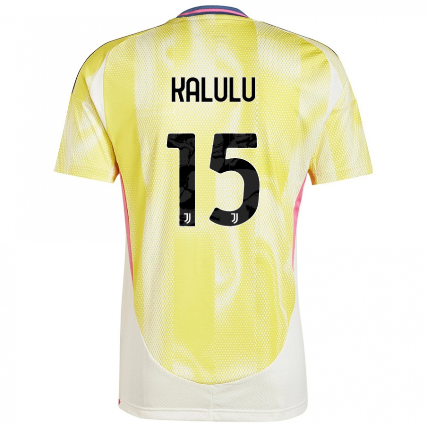 Niño Camiseta Pierre Kalulu #15 Amarillo Solar 2ª Equipación 2024/25 La Camisa Chile