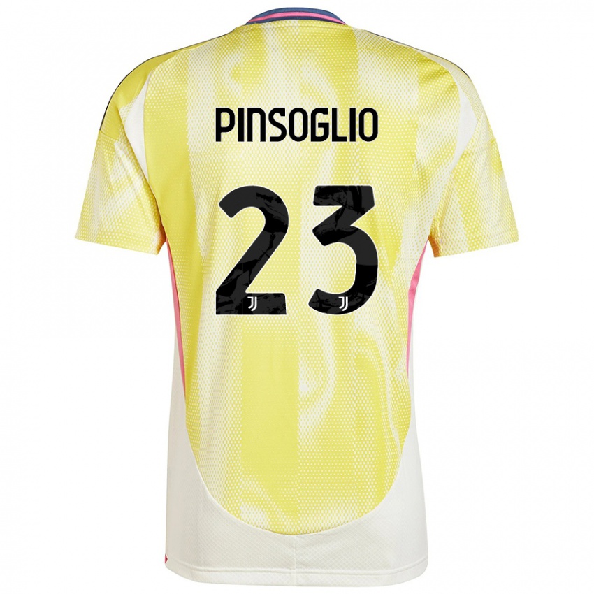 Niño Camiseta Carlo Pinsoglio #23 Amarillo Solar 2ª Equipación 2024/25 La Camisa Chile