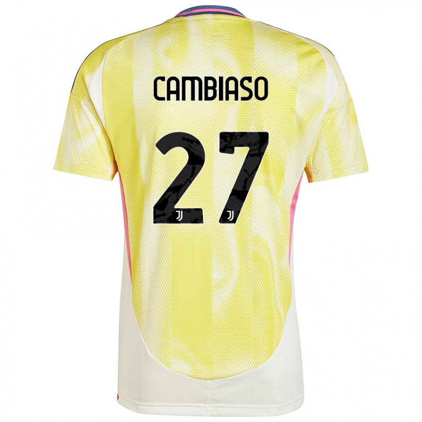 Niño Camiseta Andrea Cambiaso #27 Amarillo Solar 2ª Equipación 2024/25 La Camisa Chile