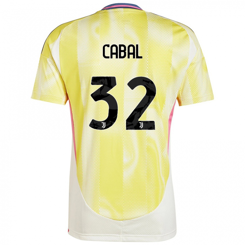 Niño Camiseta Juan Cabal #32 Amarillo Solar 2ª Equipación 2024/25 La Camisa Chile