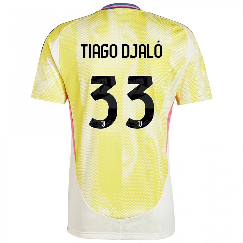 Niño Camiseta Tiago Djaló #33 Amarillo Solar 2ª Equipación 2024/25 La Camisa Chile