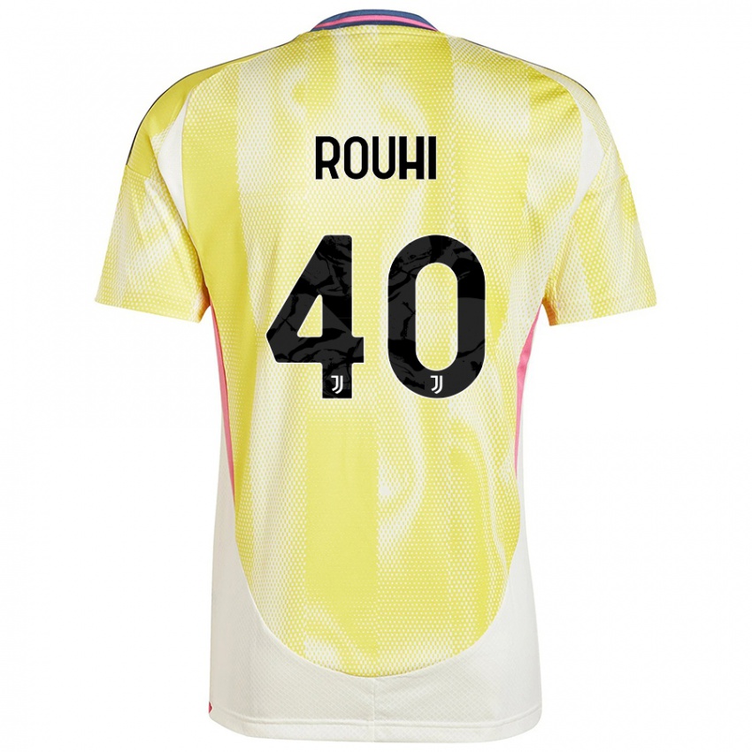 Niño Camiseta Jonas Rouhi #40 Amarillo Solar 2ª Equipación 2024/25 La Camisa Chile