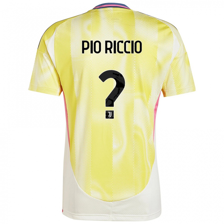 Niño Camiseta Alessandro Pio Riccio #0 Amarillo Solar 2ª Equipación 2024/25 La Camisa Chile