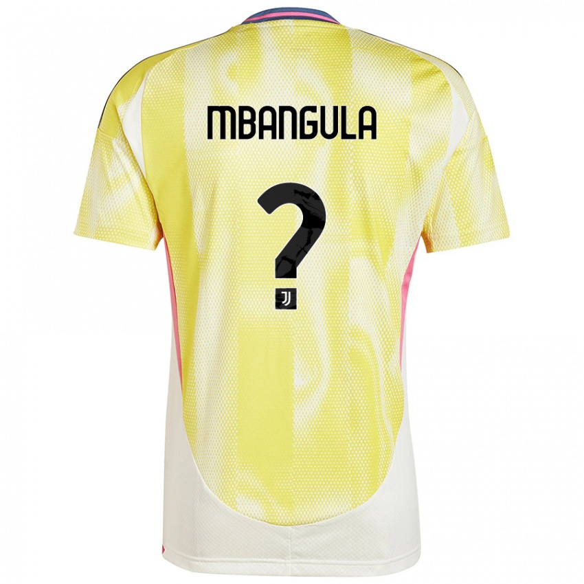 Niño Camiseta Samuel Mbangula #0 Amarillo Solar 2ª Equipación 2024/25 La Camisa Chile