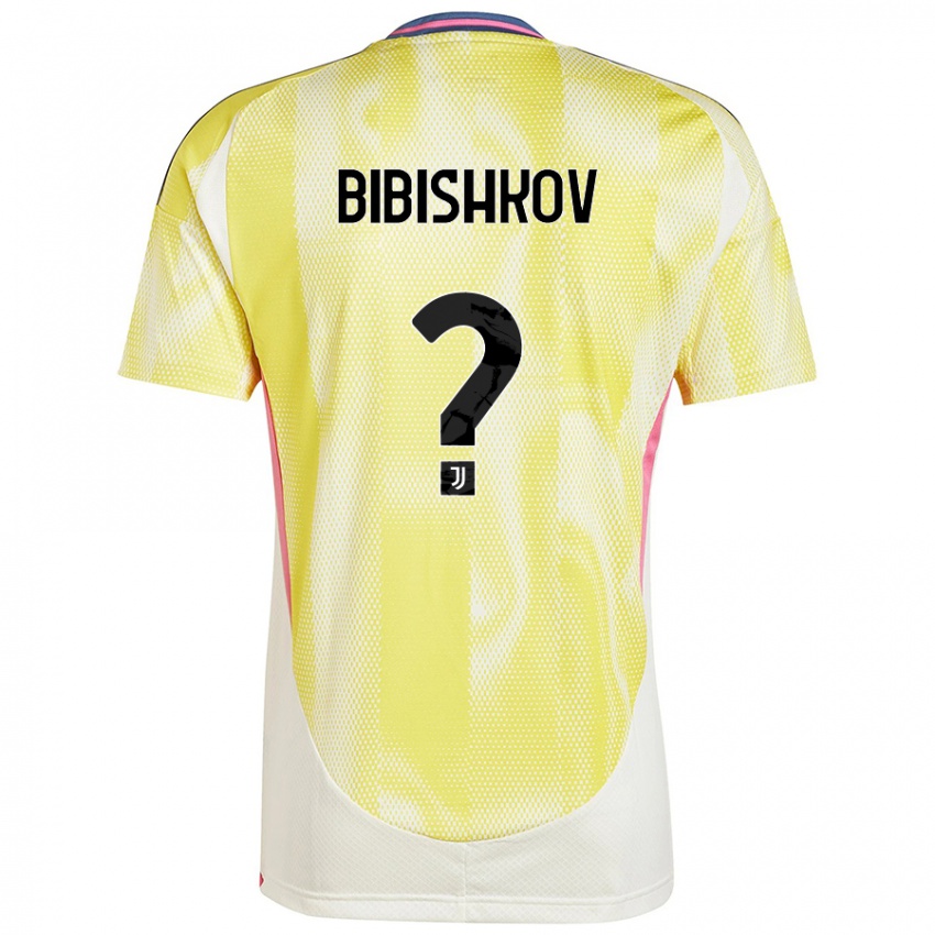 Niño Camiseta Marsel Bibishkov #0 Amarillo Solar 2ª Equipación 2024/25 La Camisa Chile