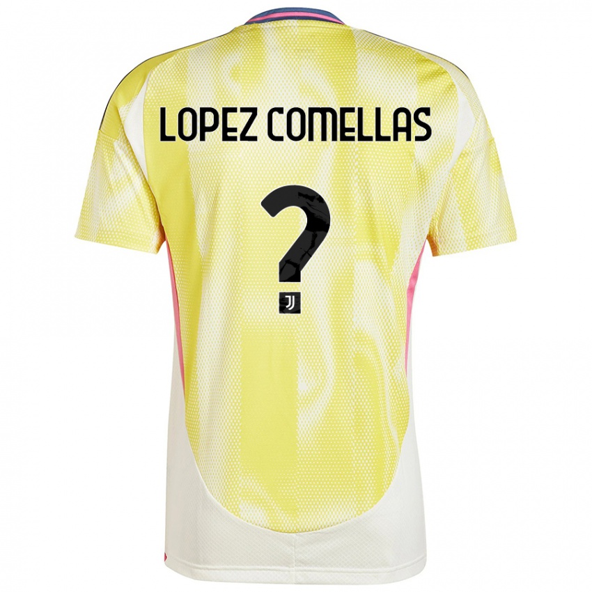 Niño Camiseta Ivan Lopez Comellas #0 Amarillo Solar 2ª Equipación 2024/25 La Camisa Chile