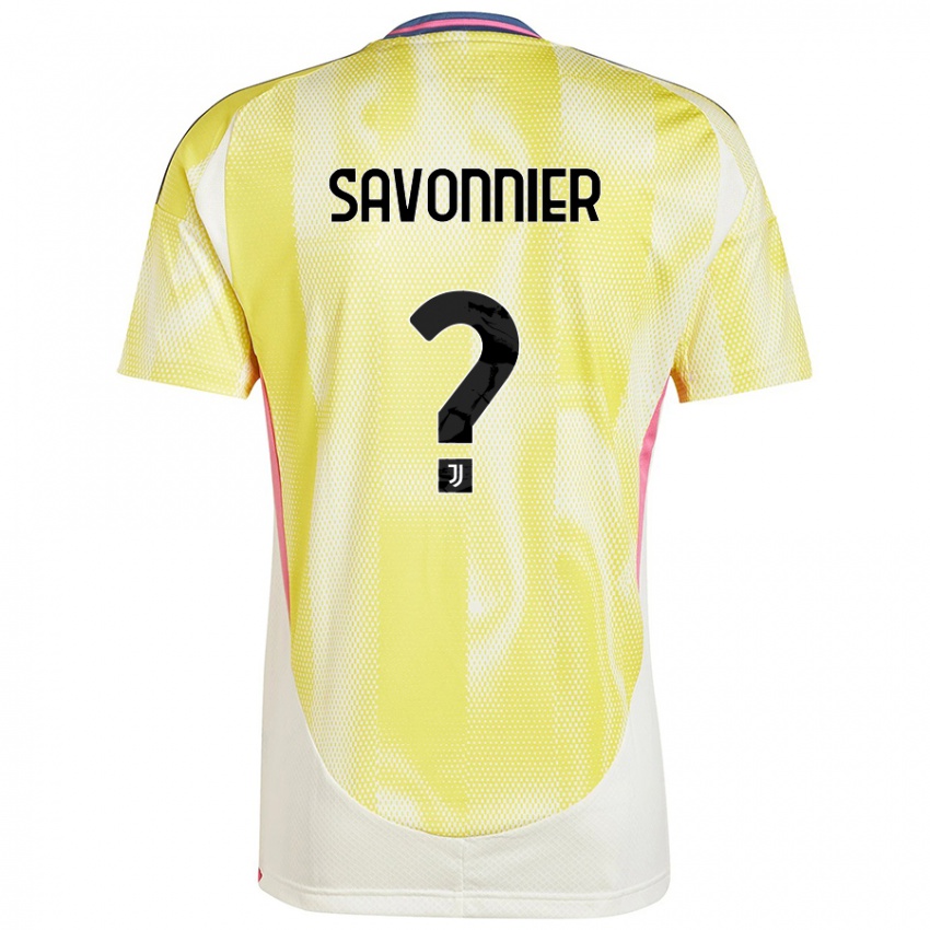 Niño Camiseta Nelson Savonnier #0 Amarillo Solar 2ª Equipación 2024/25 La Camisa Chile