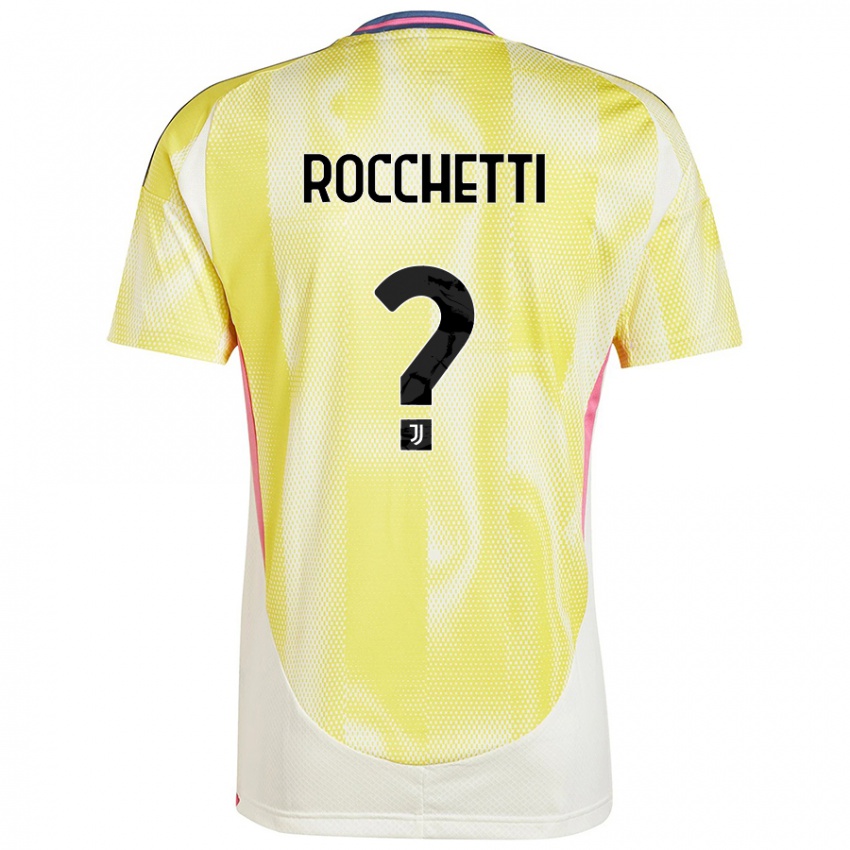 Niño Camiseta Edoardo Rocchetti #0 Amarillo Solar 2ª Equipación 2024/25 La Camisa Chile