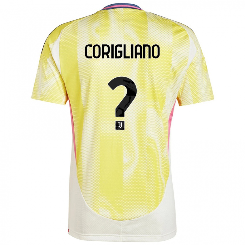 Niño Camiseta Thomas Corigliano #0 Amarillo Solar 2ª Equipación 2024/25 La Camisa Chile