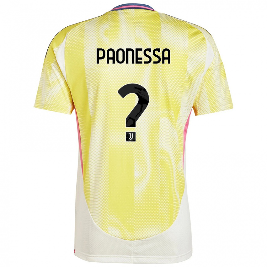 Niño Camiseta Riccardo Paonessa #0 Amarillo Solar 2ª Equipación 2024/25 La Camisa Chile