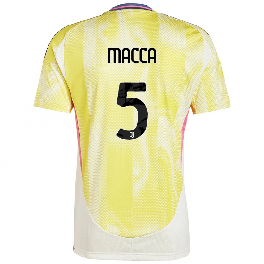 Niño Camiseta Federico Macca #5 Amarillo Solar 2ª Equipación 2024/25 La Camisa Chile