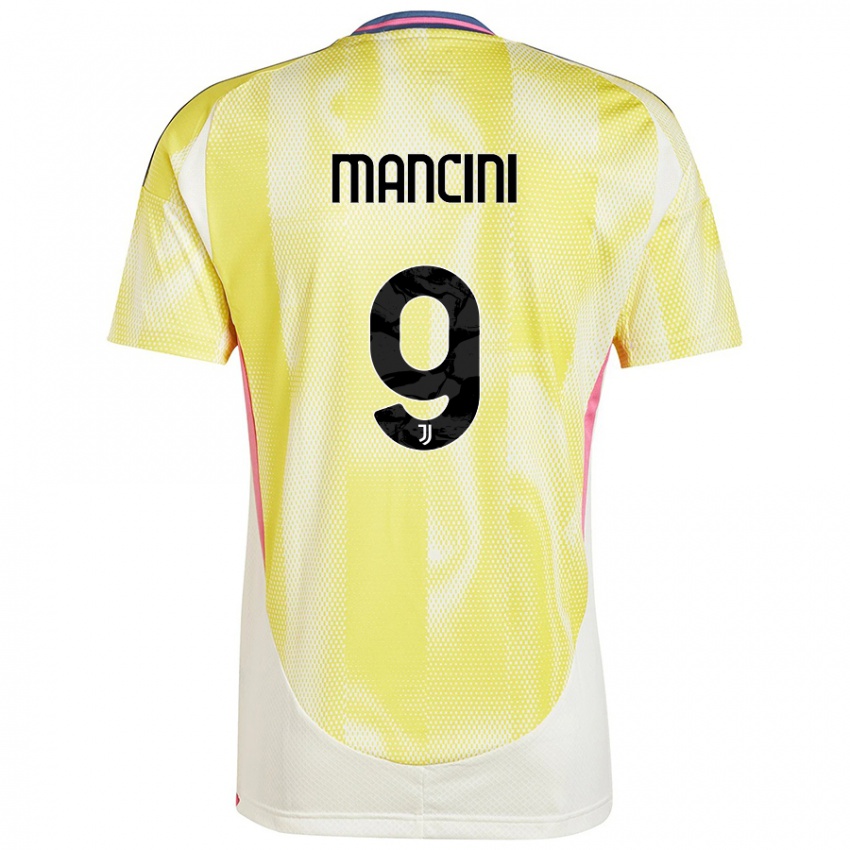 Niño Camiseta Tommaso Mancini #9 Amarillo Solar 2ª Equipación 2024/25 La Camisa Chile