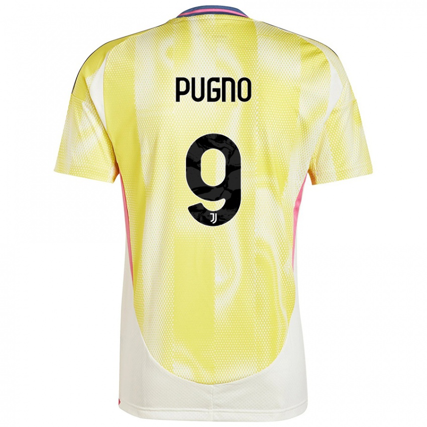 Niño Camiseta Diego Pugno #9 Amarillo Solar 2ª Equipación 2024/25 La Camisa Chile