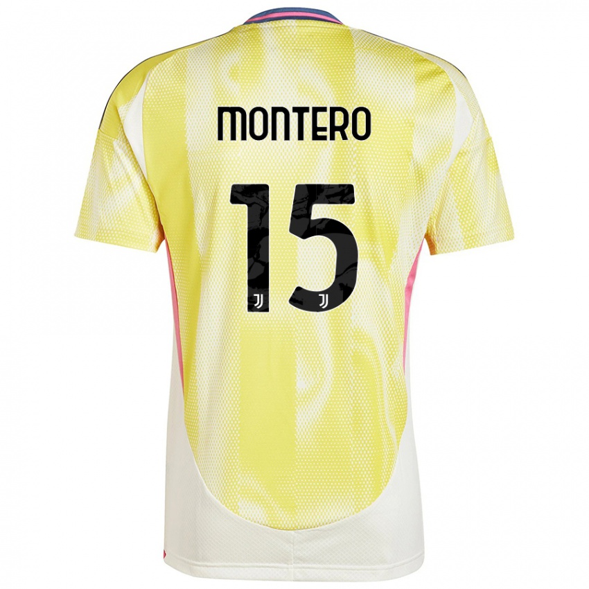 Niño Camiseta Alfonso Montero #15 Amarillo Solar 2ª Equipación 2024/25 La Camisa Chile