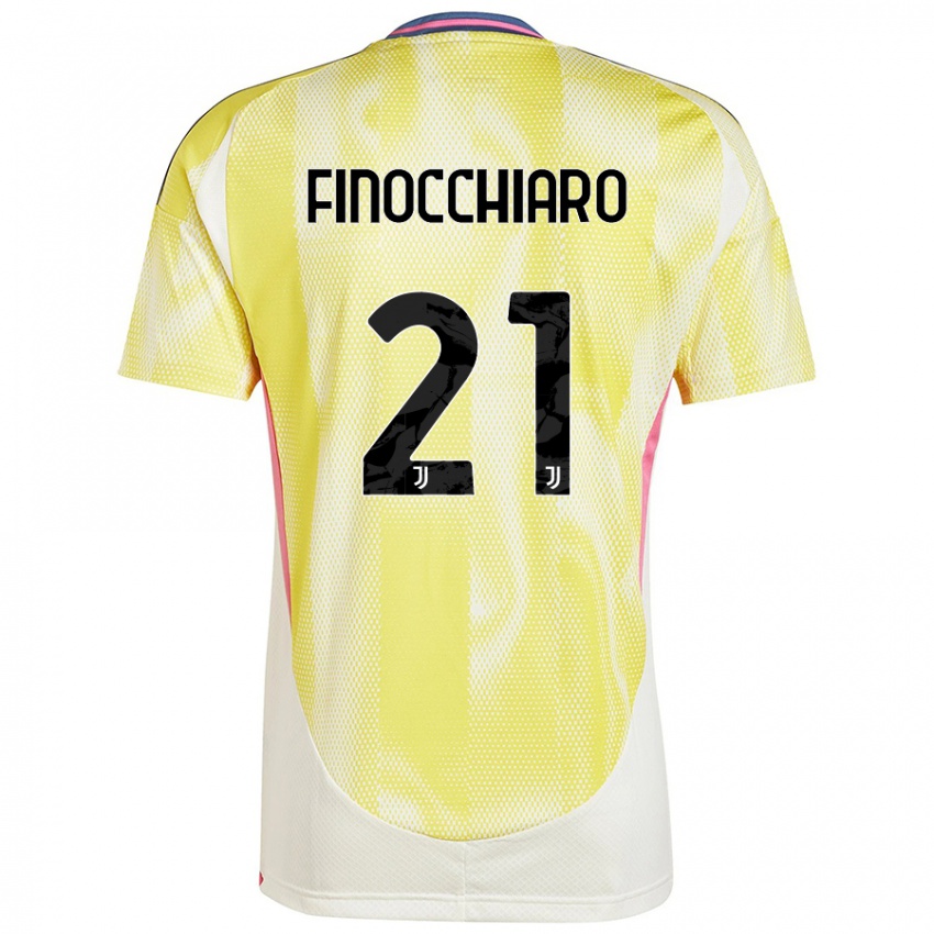 Niño Camiseta Gabriele Finocchiaro #21 Amarillo Solar 2ª Equipación 2024/25 La Camisa Chile