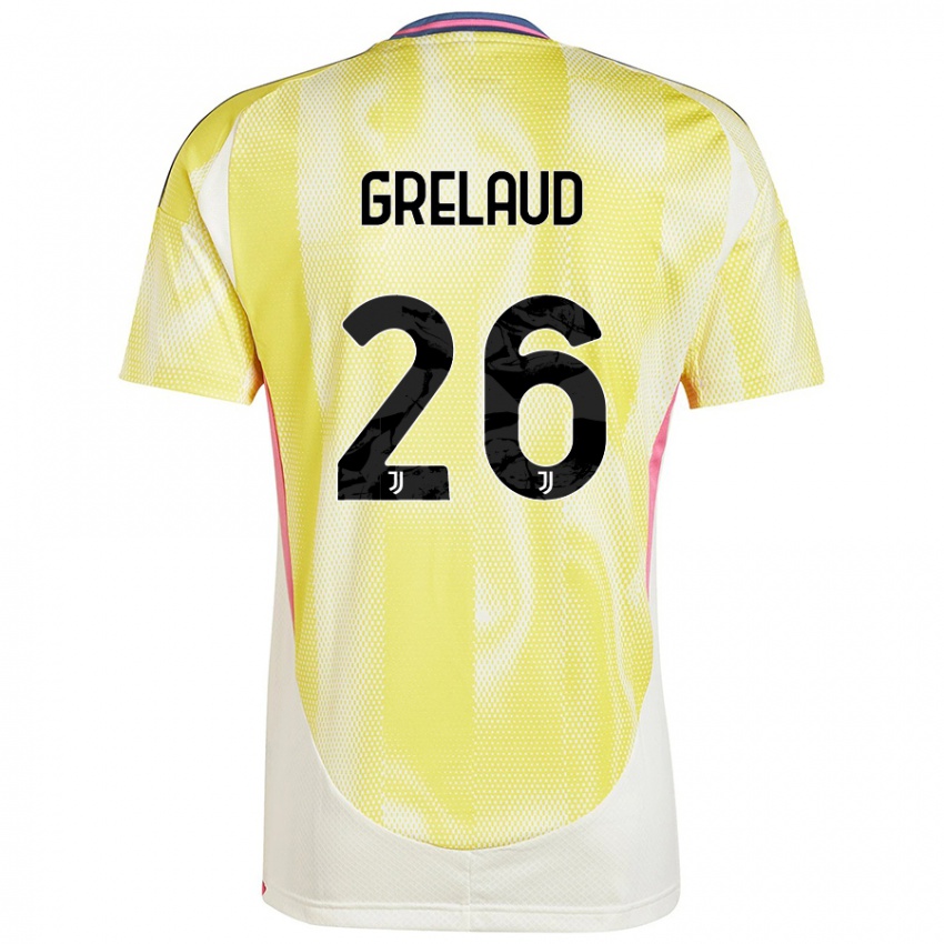 Niño Camiseta Josue Grelaud #26 Amarillo Solar 2ª Equipación 2024/25 La Camisa Chile