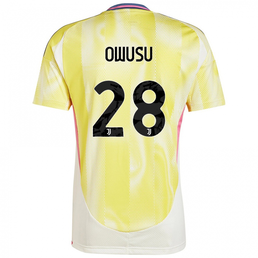 Niño Camiseta Augusto Owusu #28 Amarillo Solar 2ª Equipación 2024/25 La Camisa Chile