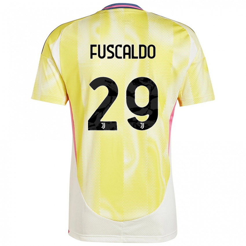 Niño Camiseta Matteo Fuscaldo #29 Amarillo Solar 2ª Equipación 2024/25 La Camisa Chile