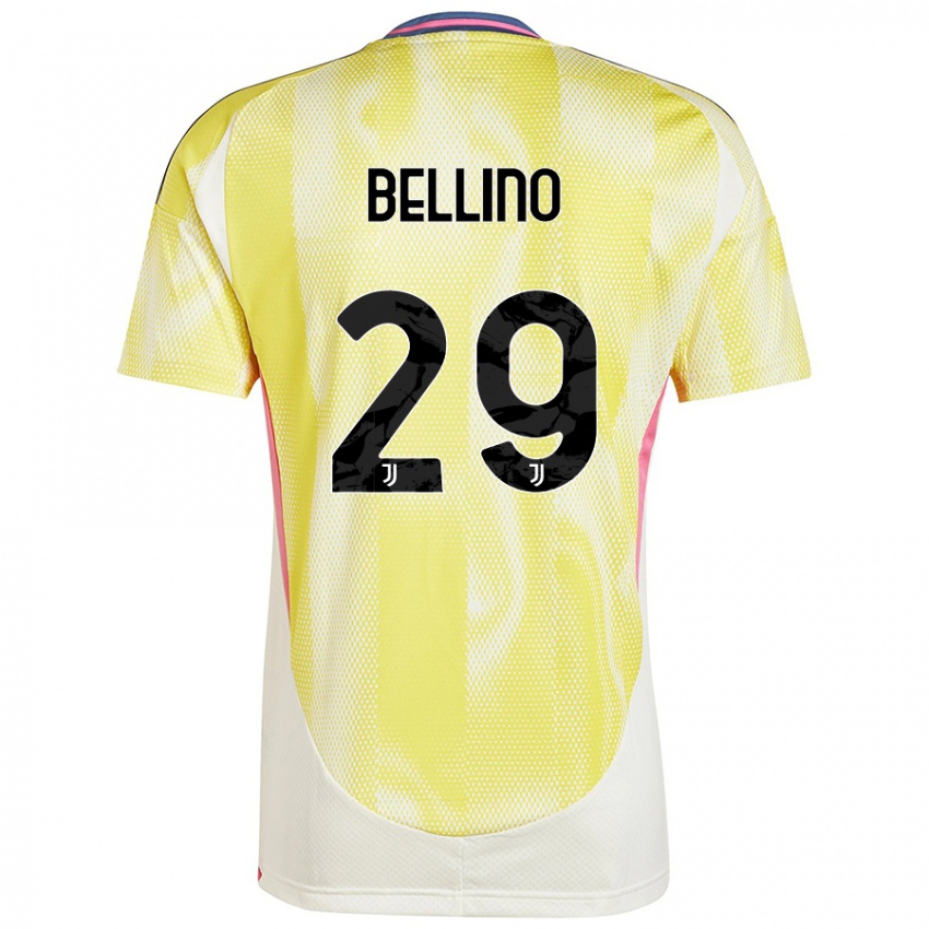 Niño Camiseta Filippo Bellino #29 Amarillo Solar 2ª Equipación 2024/25 La Camisa Chile