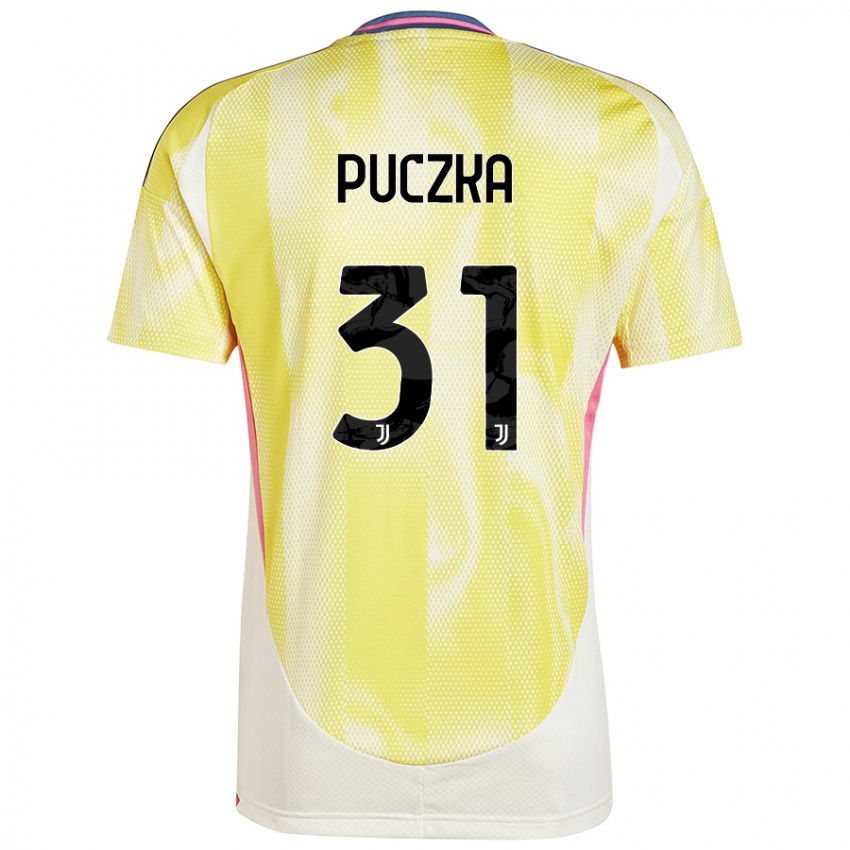 Niño Camiseta David Puczka #31 Amarillo Solar 2ª Equipación 2024/25 La Camisa Chile