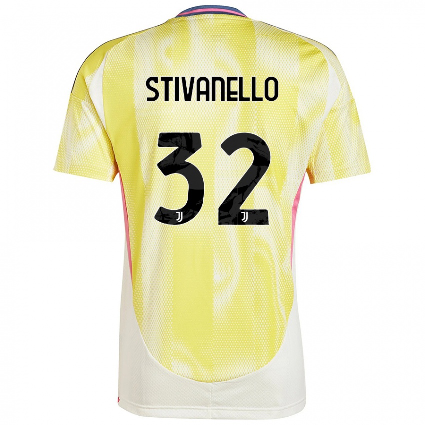 Niño Camiseta Riccardo Stivanello #32 Amarillo Solar 2ª Equipación 2024/25 La Camisa Chile