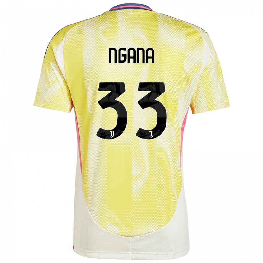 Niño Camiseta Valdes Ngana #33 Amarillo Solar 2ª Equipación 2024/25 La Camisa Chile