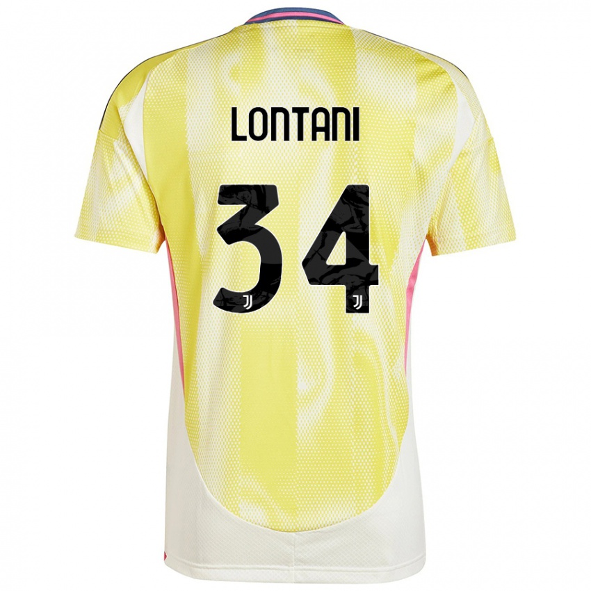 Niño Camiseta Matteo Lontani #34 Amarillo Solar 2ª Equipación 2024/25 La Camisa Chile