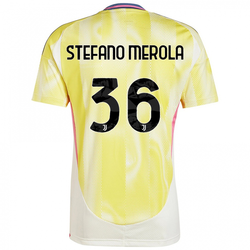 Niño Camiseta Antonio Stefano Merola #36 Amarillo Solar 2ª Equipación 2024/25 La Camisa Chile