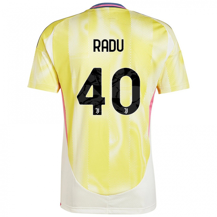 Niño Camiseta Riccardo Radu #40 Amarillo Solar 2ª Equipación 2024/25 La Camisa Chile