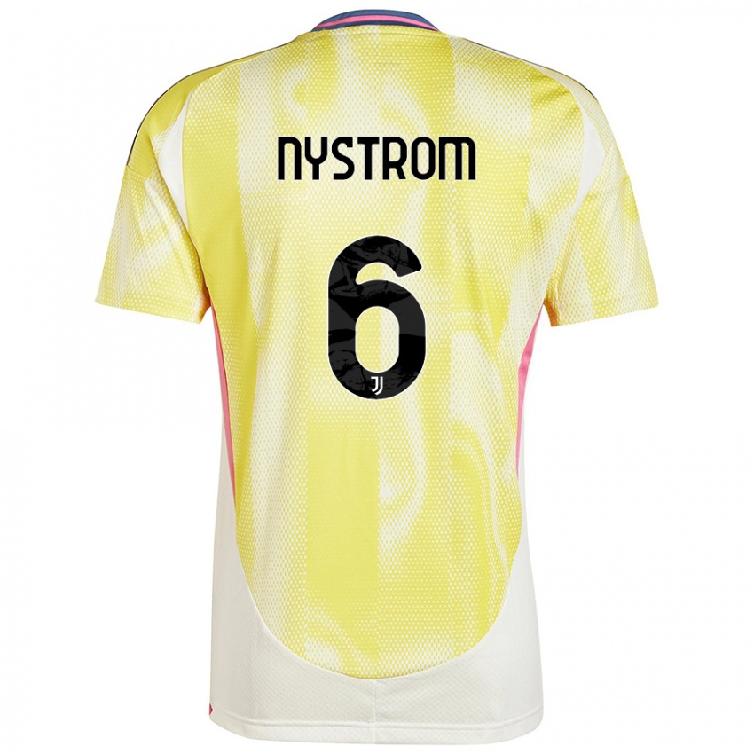 Niño Camiseta Paulina Nyström #6 Amarillo Solar 2ª Equipación 2024/25 La Camisa Chile