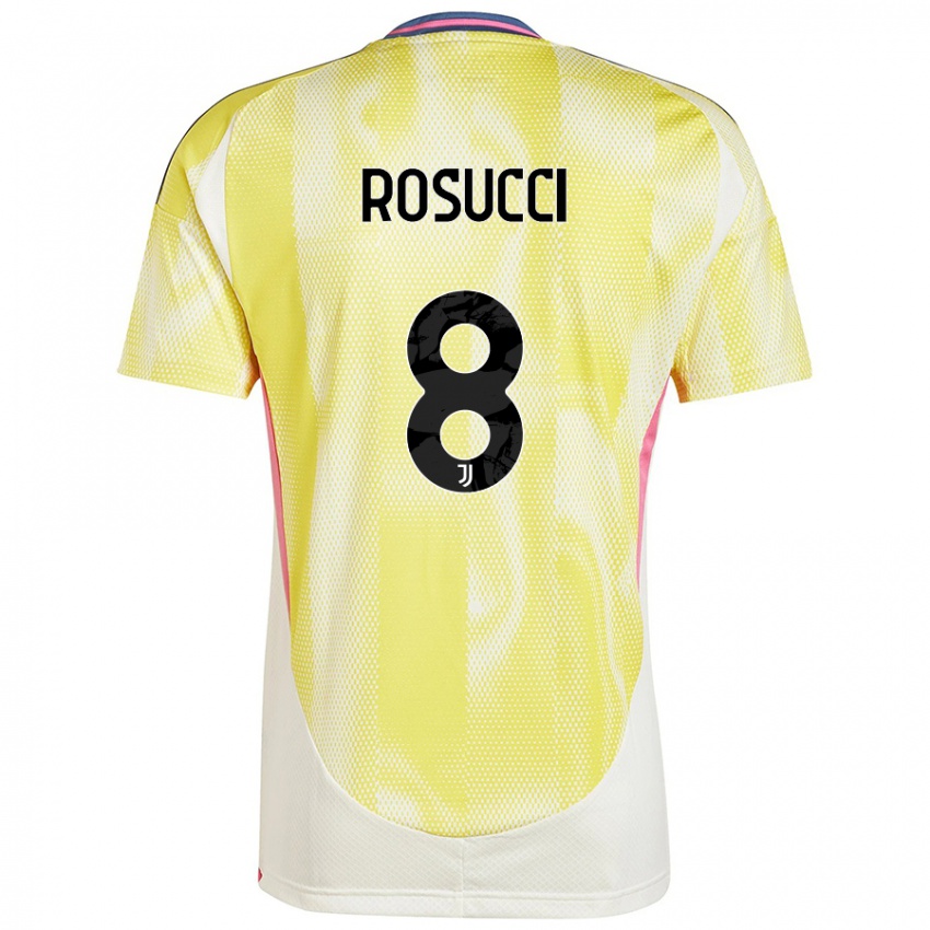 Niño Camiseta Martina Rosucci #8 Amarillo Solar 2ª Equipación 2024/25 La Camisa Chile