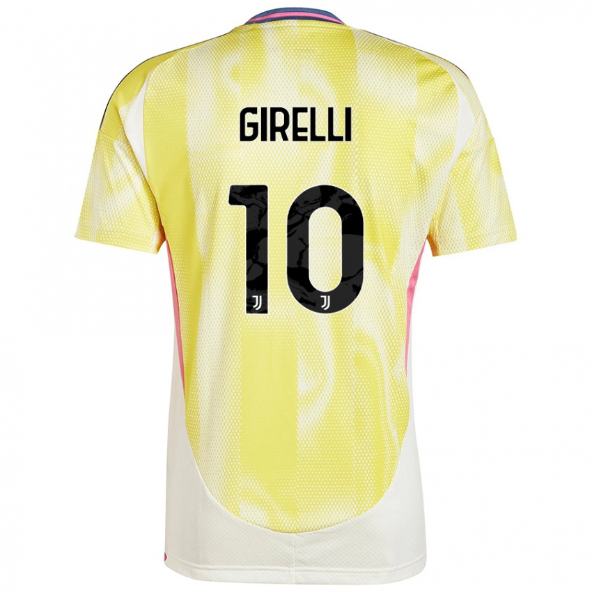 Niño Camiseta Cristiana Girelli #10 Amarillo Solar 2ª Equipación 2024/25 La Camisa Chile