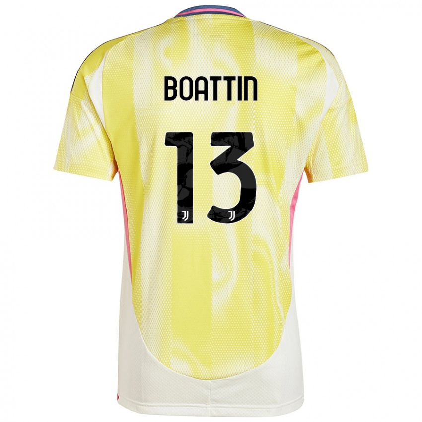 Niño Camiseta Lisa Boattin #13 Amarillo Solar 2ª Equipación 2024/25 La Camisa Chile