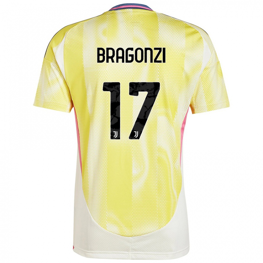 Niño Camiseta Asia Bragonzi #17 Amarillo Solar 2ª Equipación 2024/25 La Camisa Chile