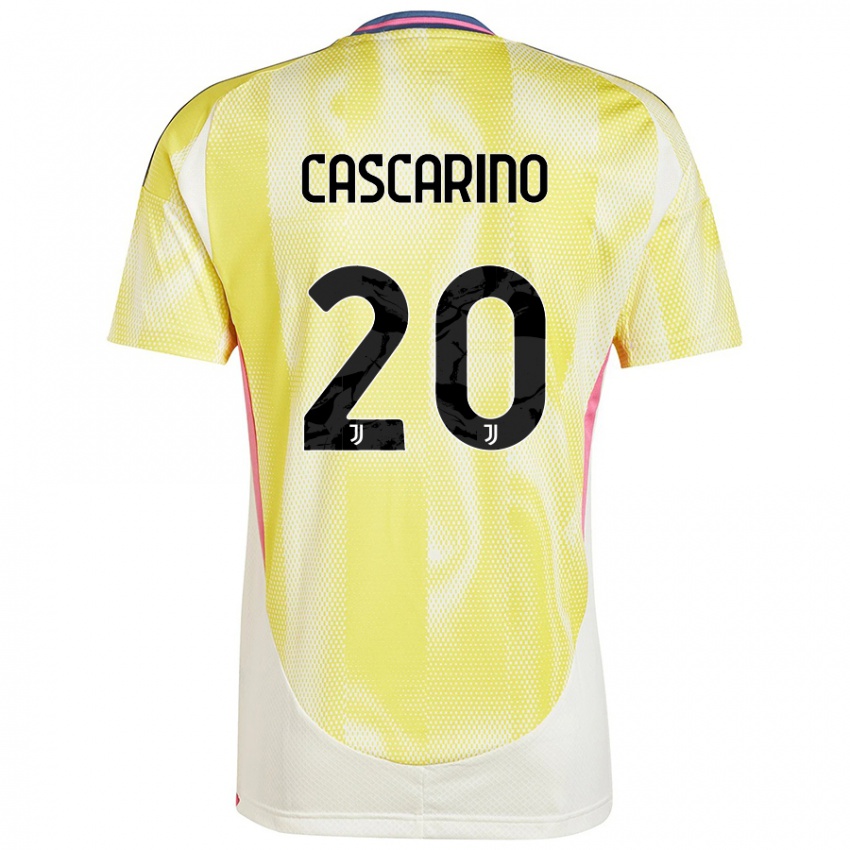 Niño Camiseta Estelle Cascarino #20 Amarillo Solar 2ª Equipación 2024/25 La Camisa Chile