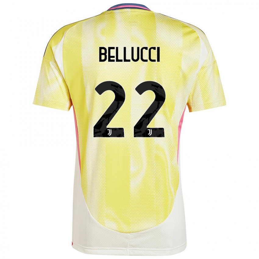 Niño Camiseta Melissa Bellucci #22 Amarillo Solar 2ª Equipación 2024/25 La Camisa Chile