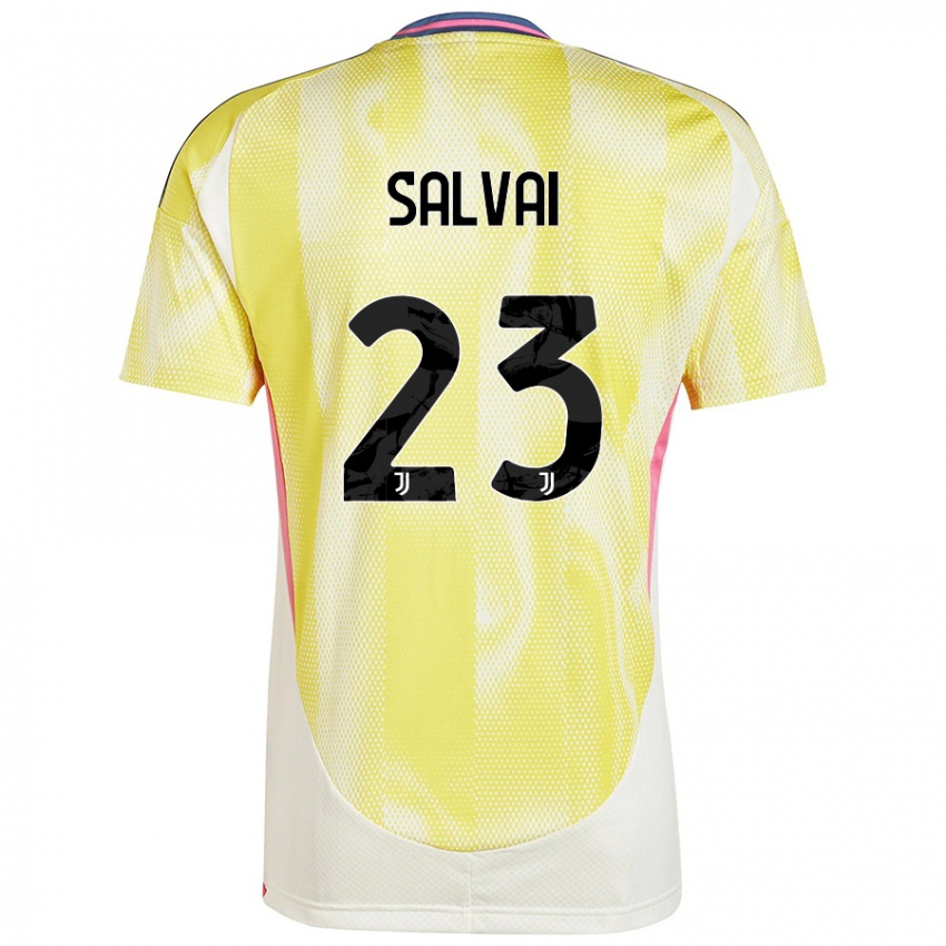 Niño Camiseta Cecilia Salvai #23 Amarillo Solar 2ª Equipación 2024/25 La Camisa Chile