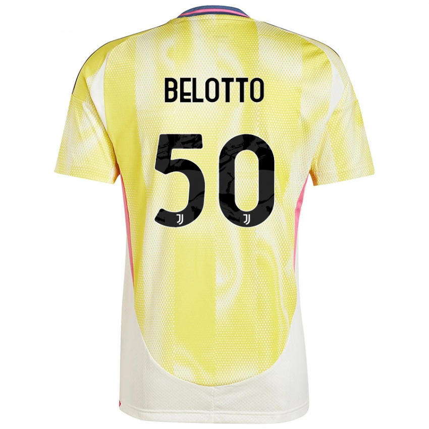 Niño Camiseta Soledad Belotto #50 Amarillo Solar 2ª Equipación 2024/25 La Camisa Chile