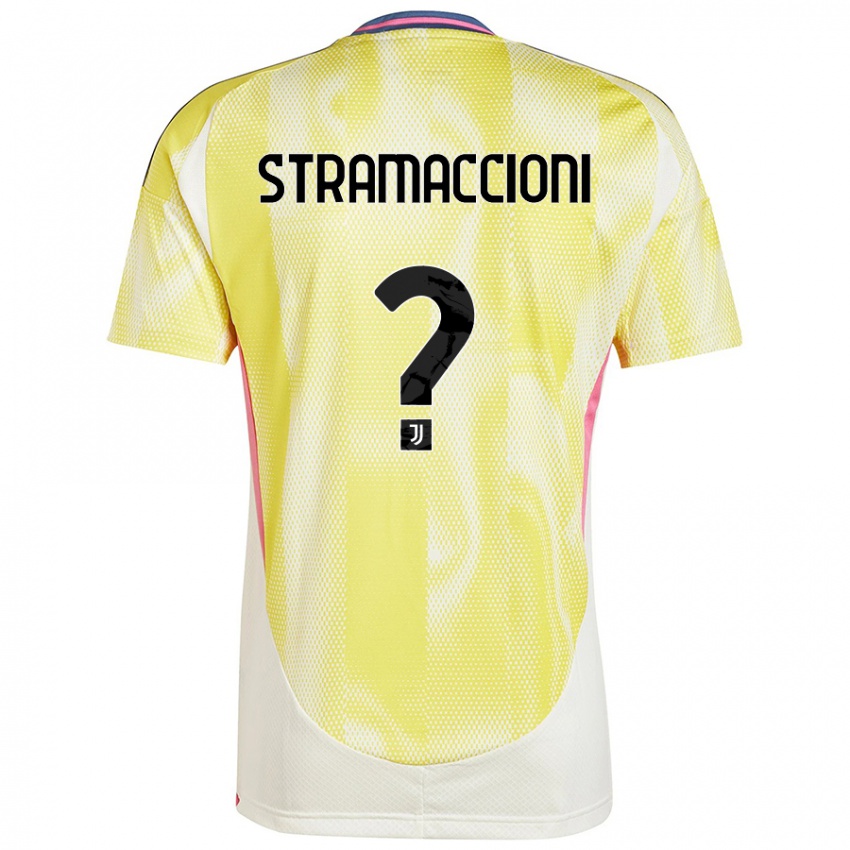 Niño Camiseta Diego Stramaccioni #0 Amarillo Solar 2ª Equipación 2024/25 La Camisa Chile