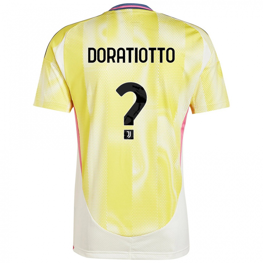 Niño Camiseta Giulio Doratiotto #0 Amarillo Solar 2ª Equipación 2024/25 La Camisa Chile