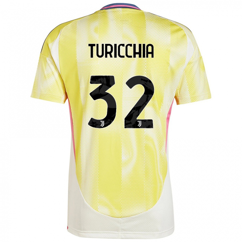 Niño Camiseta Riccardo Turicchia #32 Amarillo Solar 2ª Equipación 2024/25 La Camisa Chile