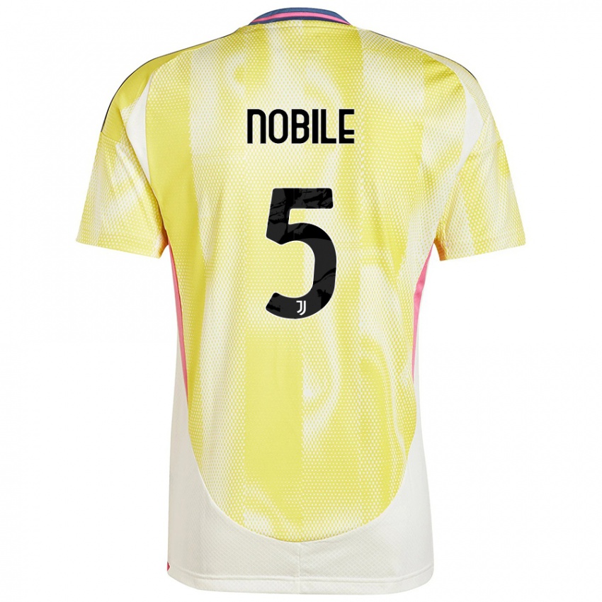 Niño Camiseta Riccardo Nobile #5 Amarillo Solar 2ª Equipación 2024/25 La Camisa Chile