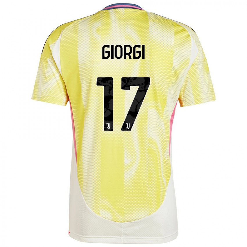 Niño Camiseta Lorenzo Giorgi #17 Amarillo Solar 2ª Equipación 2024/25 La Camisa Chile