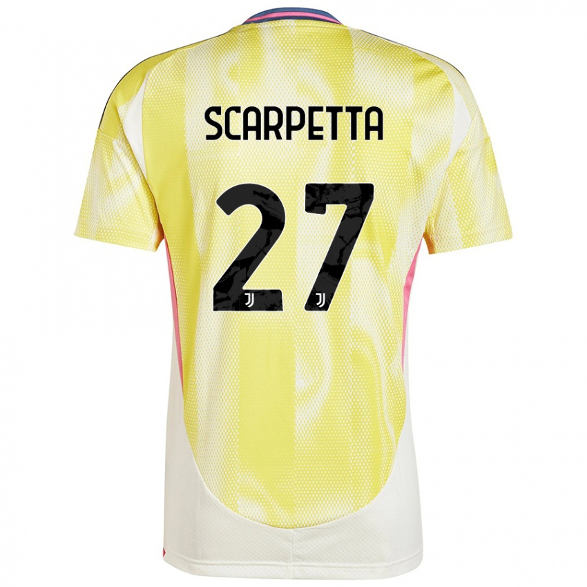 Niño Camiseta Jacopo Scarpetta #27 Amarillo Solar 2ª Equipación 2024/25 La Camisa Chile