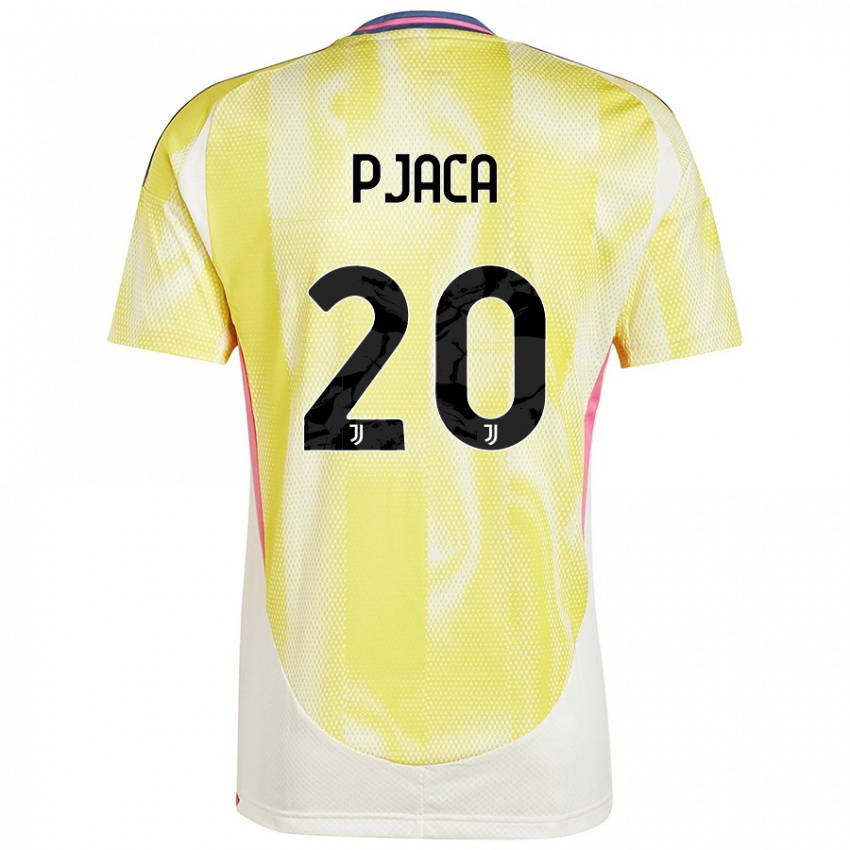 Niño Camiseta Marko Pjaca #20 Amarillo Solar 2ª Equipación 2024/25 La Camisa Chile